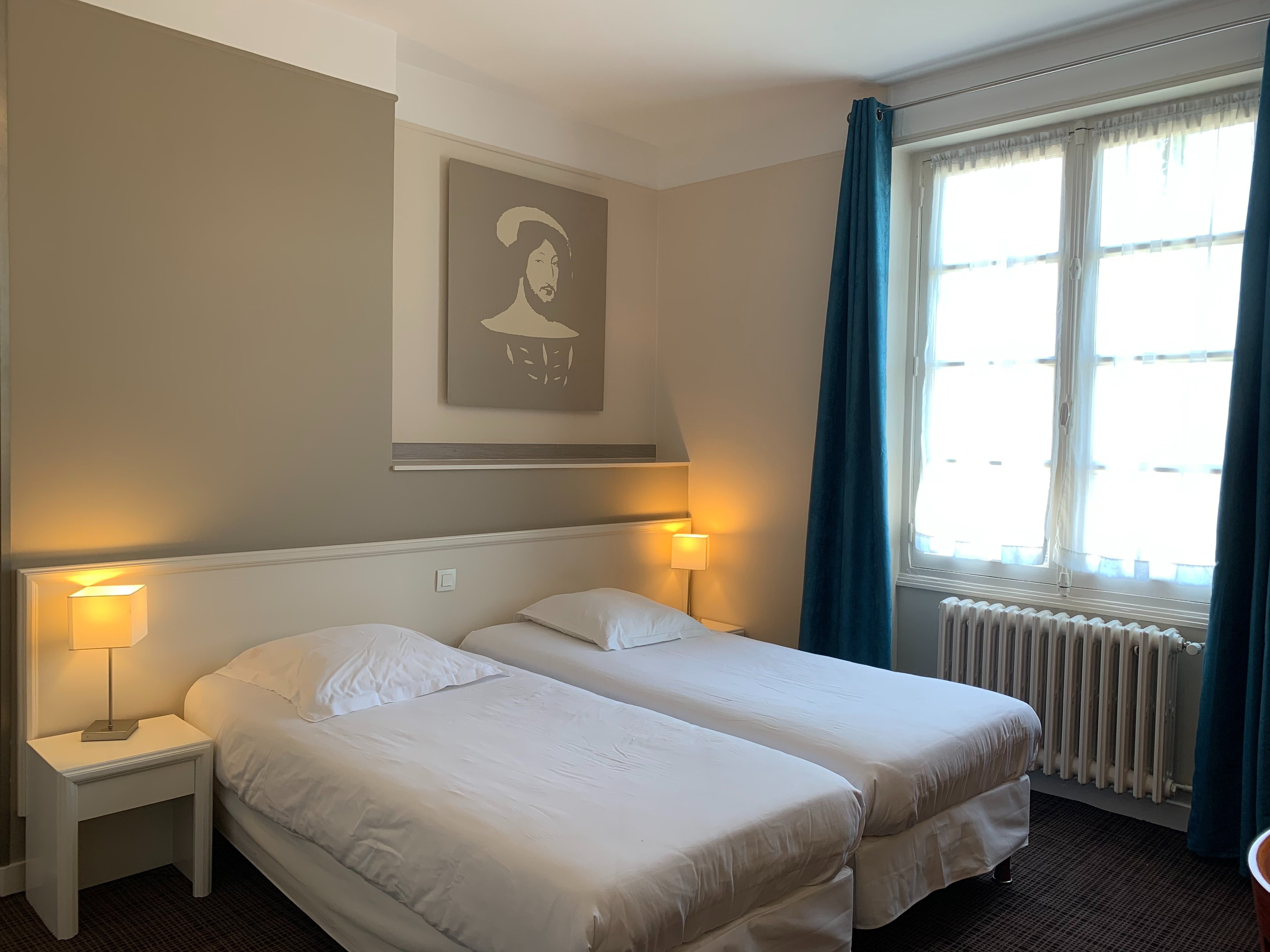 hotel-anne-de-bretagne-blois-centre-ville-chambre-à-2-lits-individuels