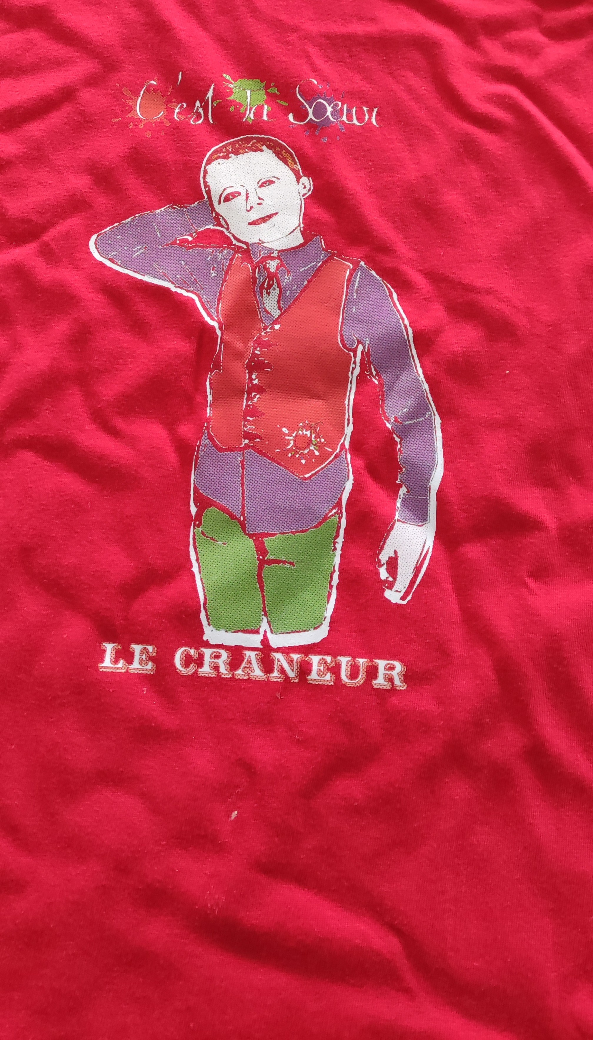 craneur T shirt rouge