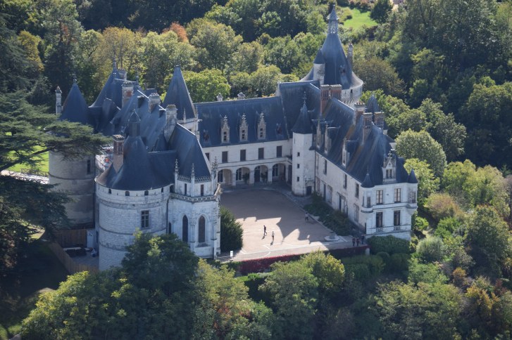 Château de Chaumont sur Loire à bord de l'autogire de LaMaugerieUlm-Autogire