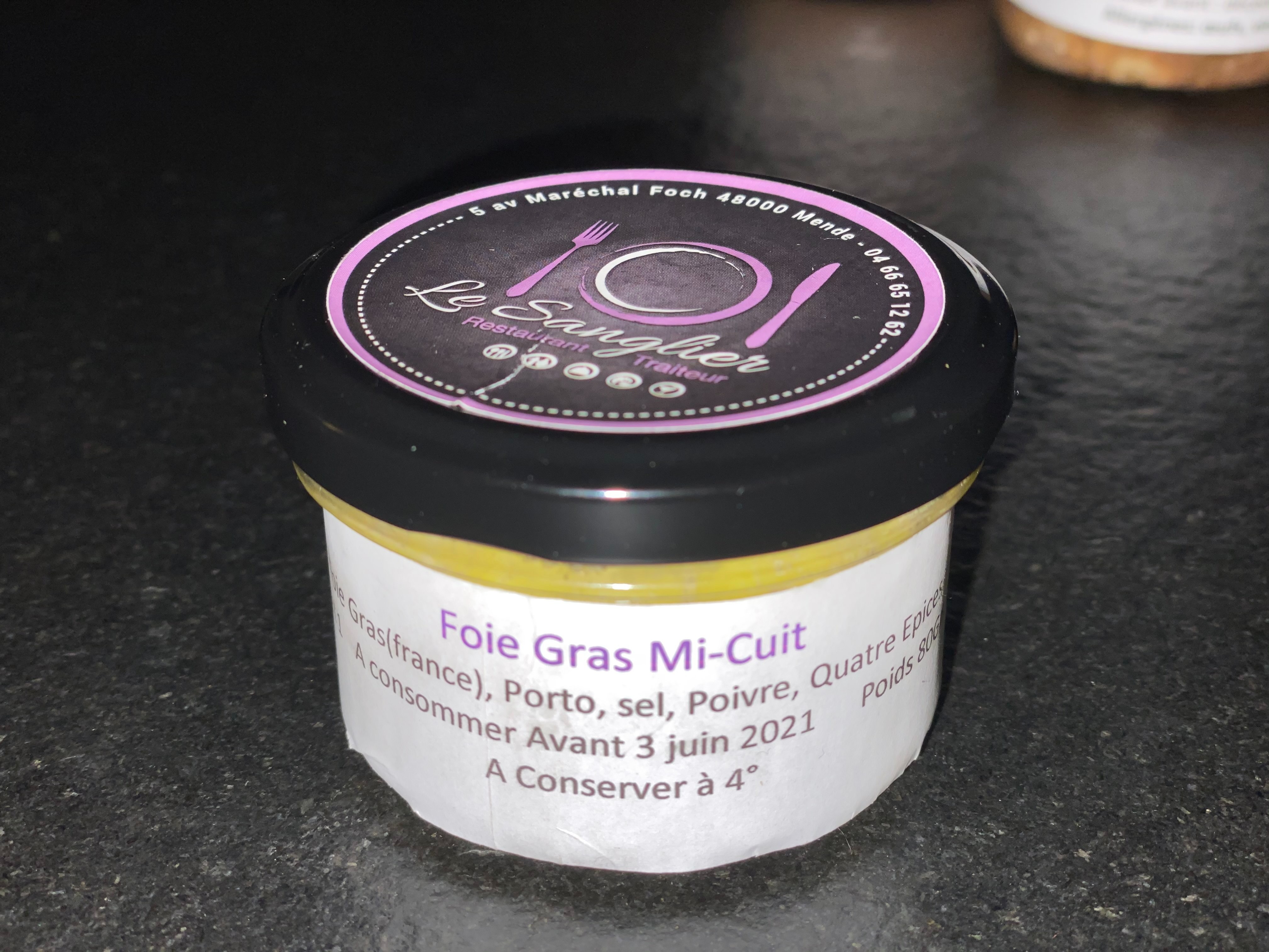 foie gras mi-cuit 80gr 