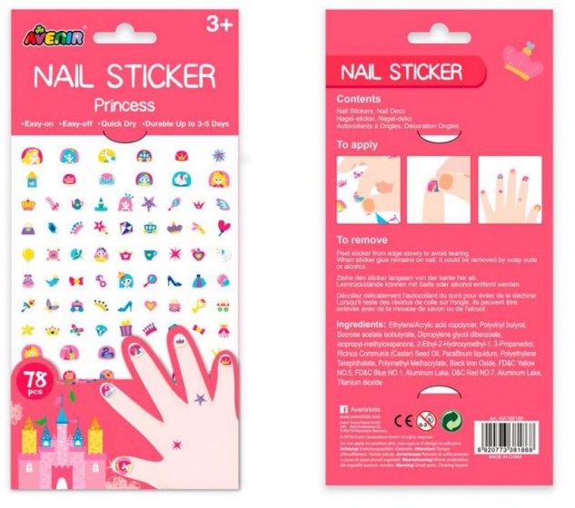nail sticker princess