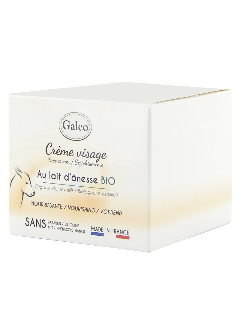 Crème visage lait d'ânesse BIO de Galéo