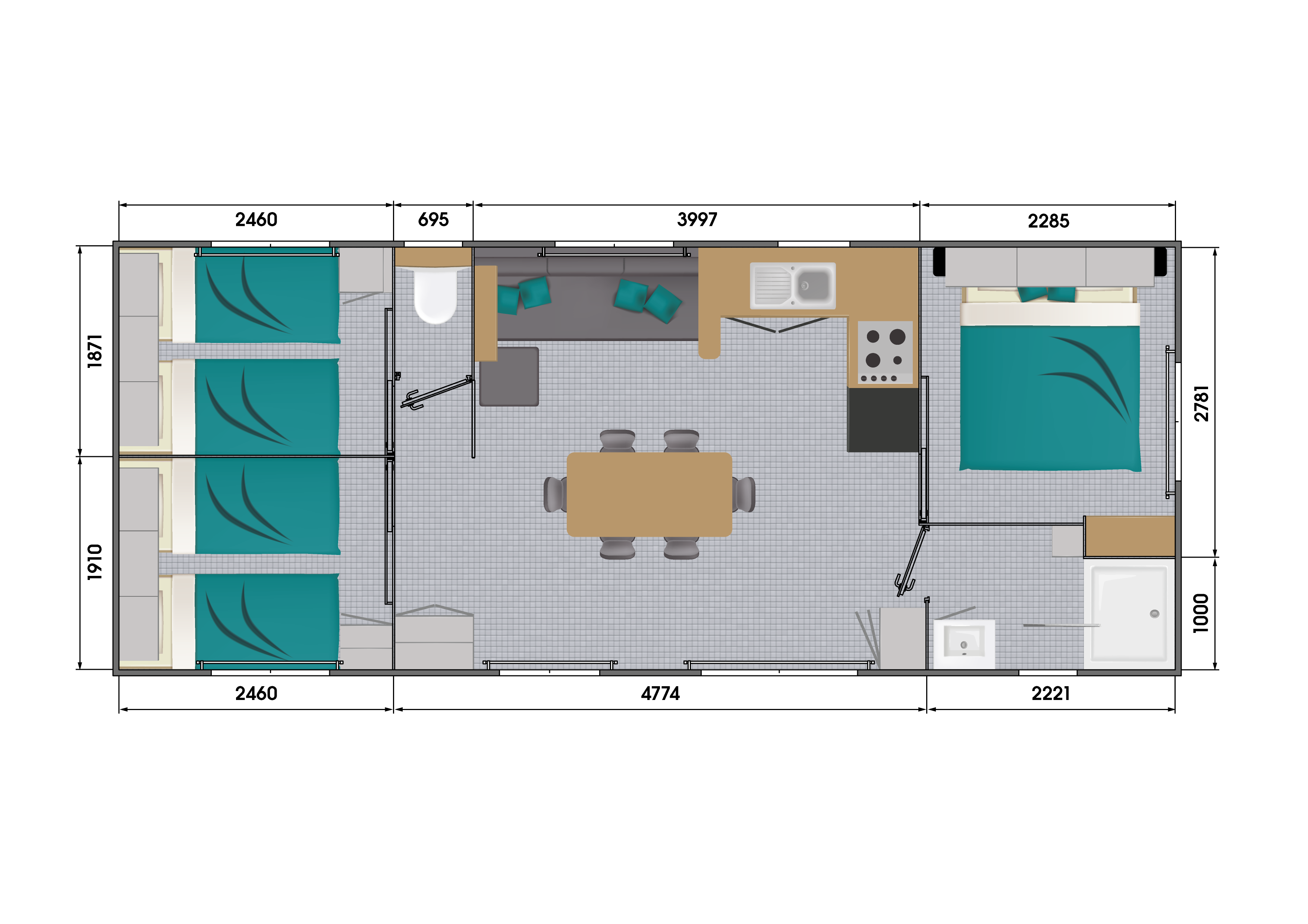 Mobil-home Grand Confort 36m²