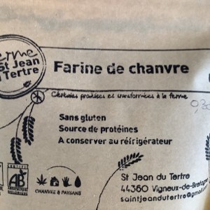 Farine de chanvre sans gluten la ferme de St Jean du tertre