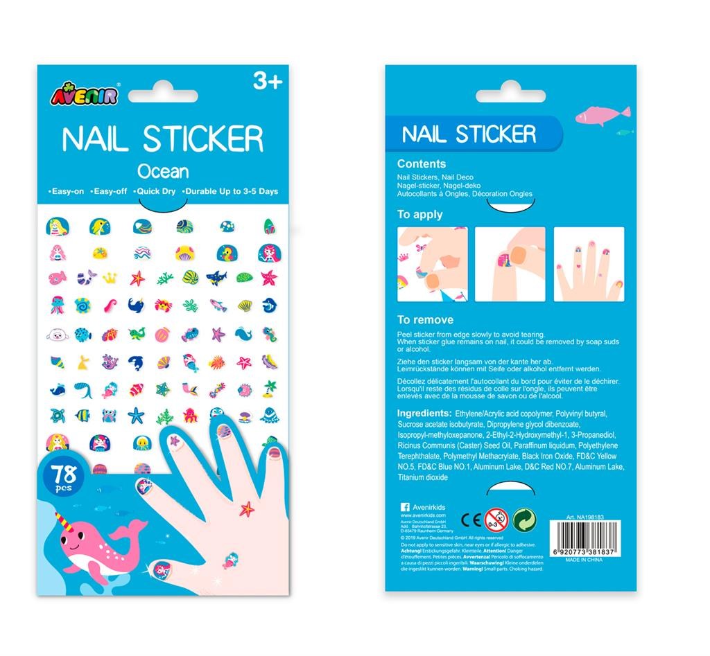 nail sticker ocean