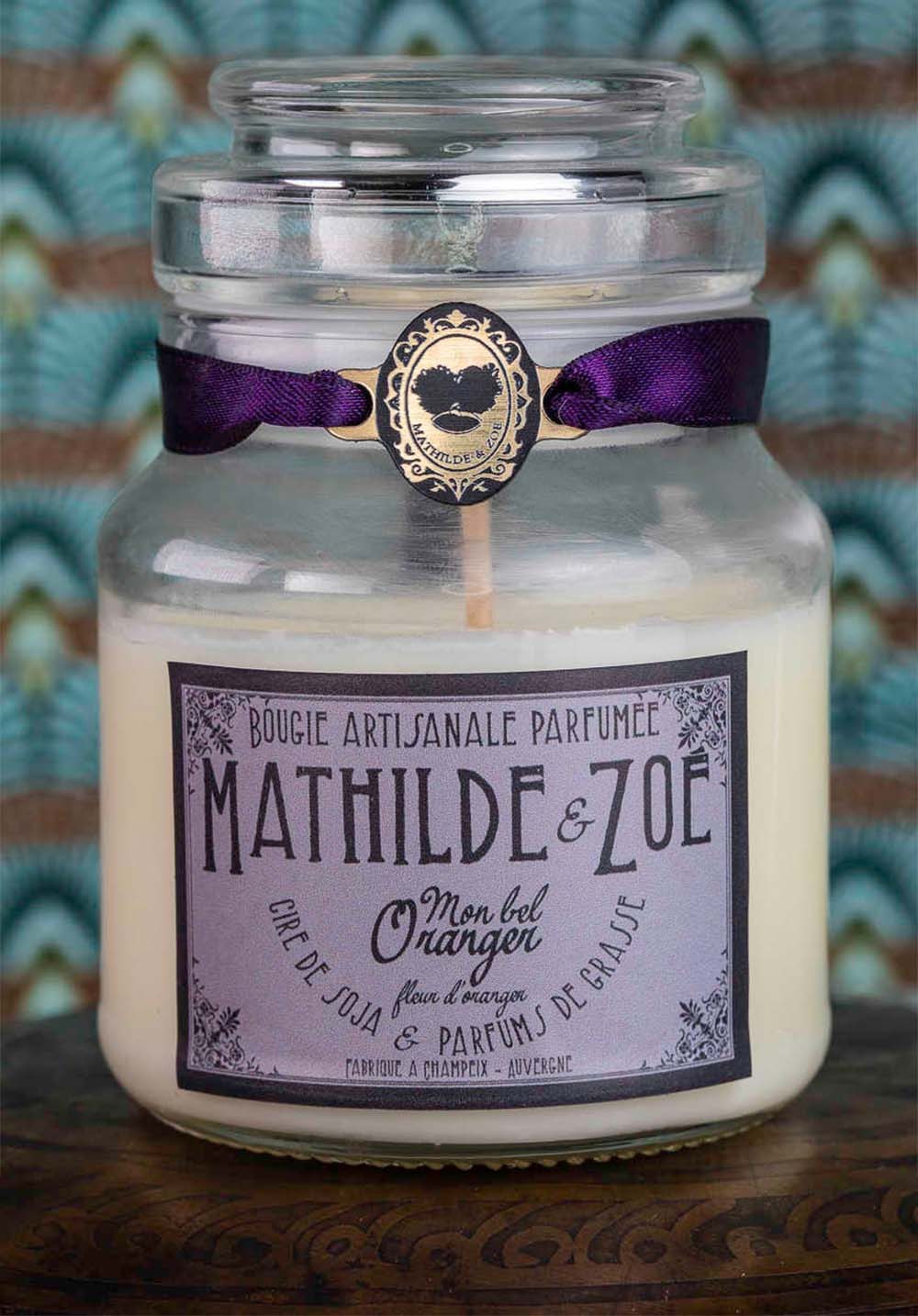 Bougie artisanale parfumée Mathilde et Zoé - Mon bel oranger