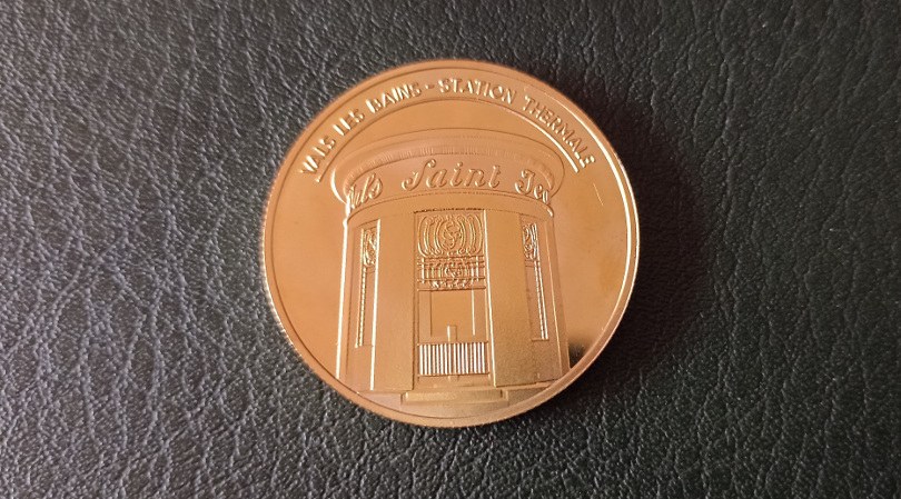Médaille touristique Vals-les-Bains Jeton touristique Ardèche