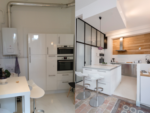 renovation-appartement-lyon-cuisine-avant-apres