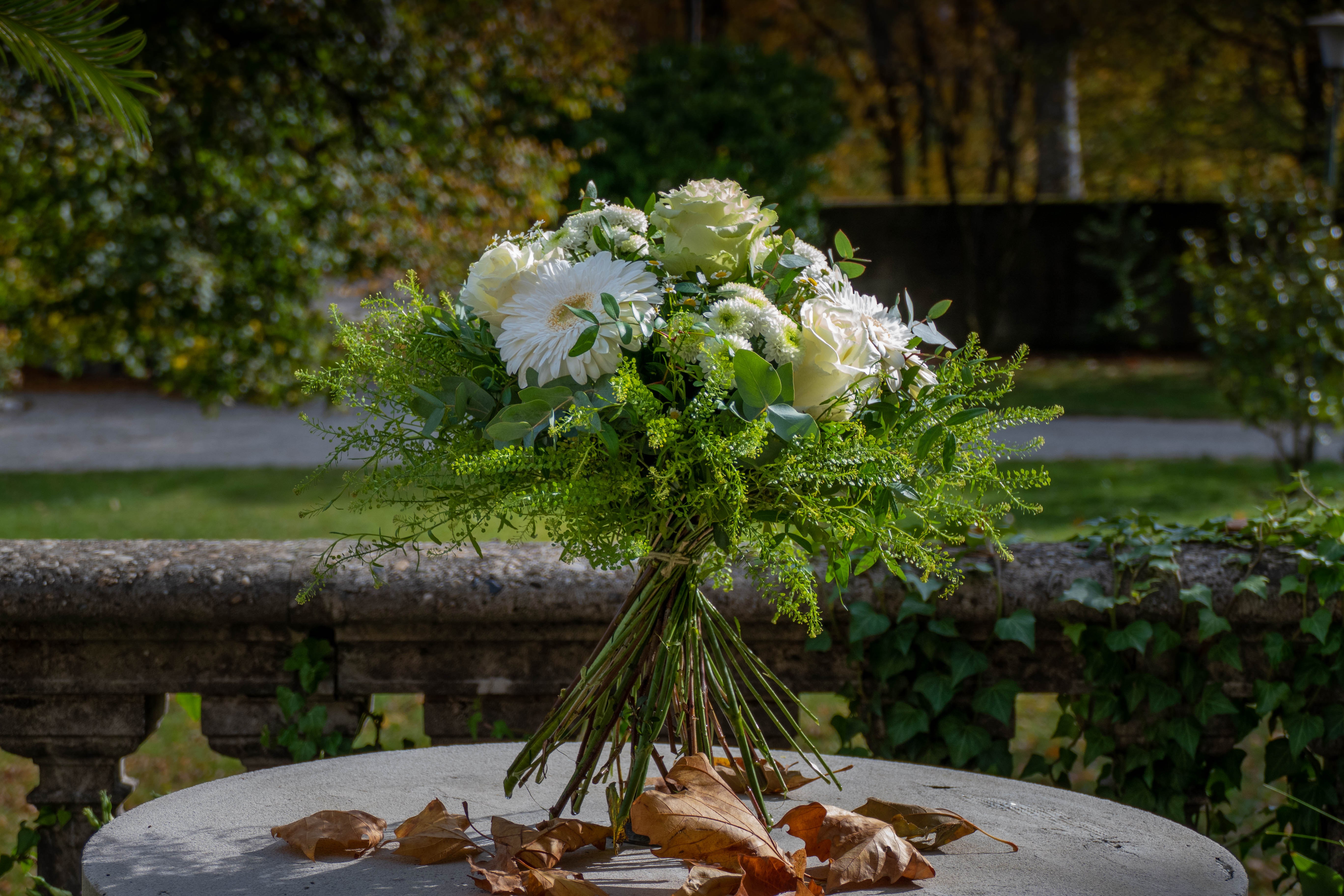 Bouquet du fleuriste blanc 