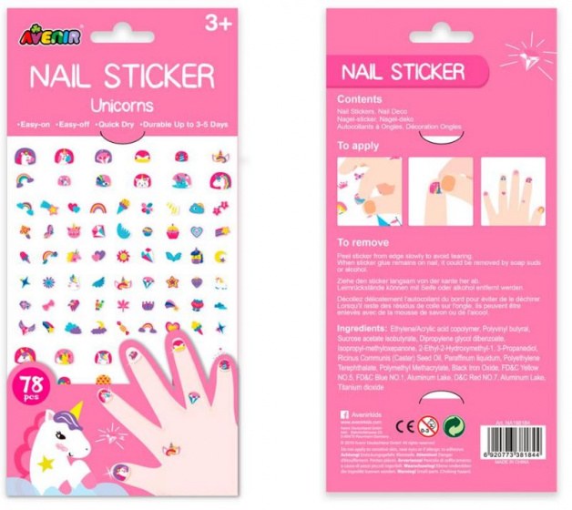 nail sitcker unicorns