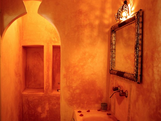 salle de bain-riad chamali-chambre double standard -marrakech - maroc
