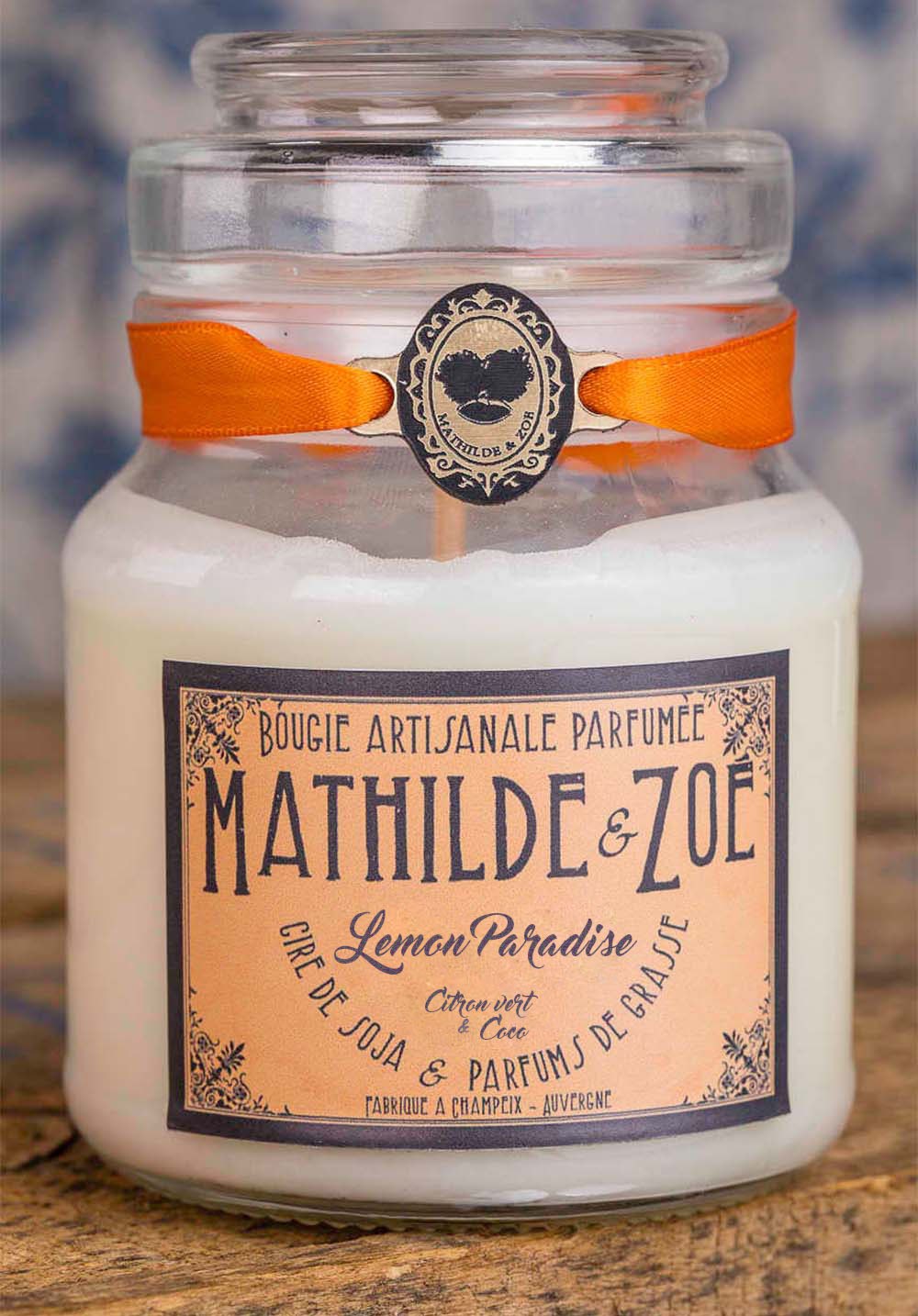 Bougie artisanale parfumée Mathilde et Zoé - Lemon Paradise
