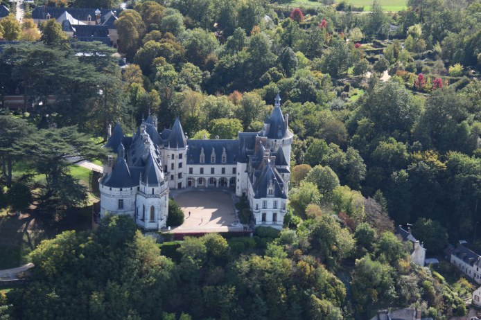 Château de Chaumont sur Loire à bord de l'autogire de LaMaugerieUlm-Autogire