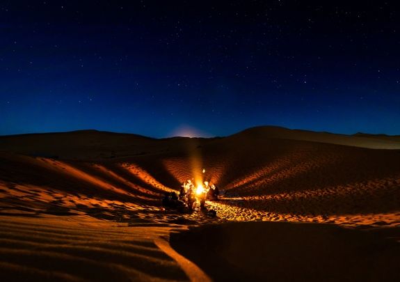 desierto noche
