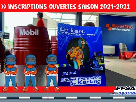 ouverture inscription ecole de karting val de loire 2021-2022