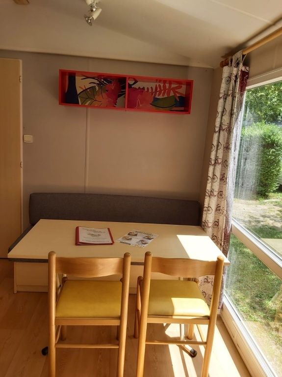 MOBILE HOME LOGGIA Camping de Retourtour 4 etoiles riviere piscine ardeche