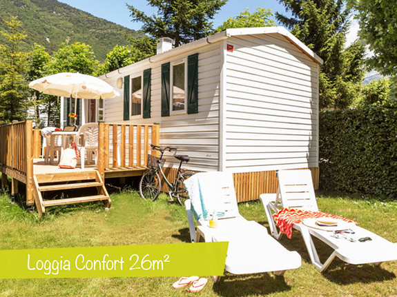 Loggia Confort exterieur 01 camping alpe d'huez piscine montagne isère bourg d'oisans