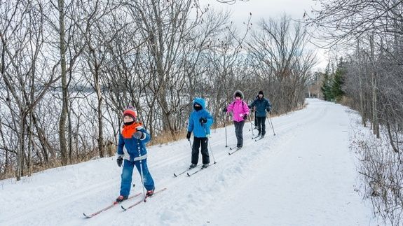ski de fonds famille - hiver