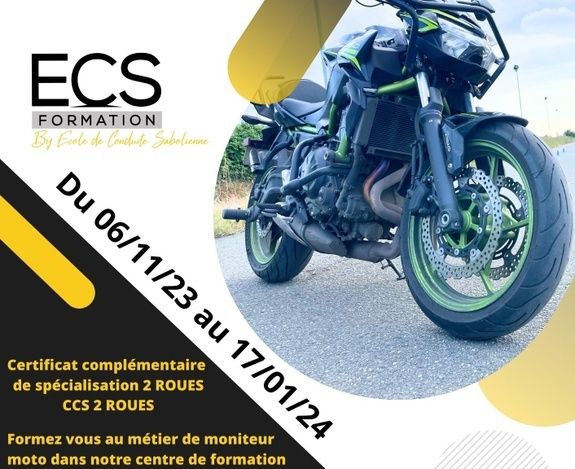 Moniteur Moto-école - Formation CCS