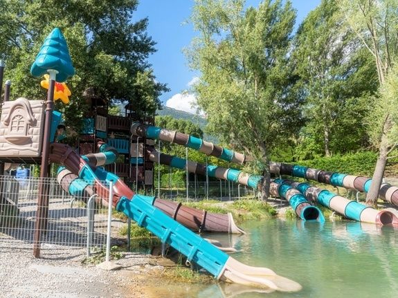 toboggan 13 - camping vercors drome piscine chauffée lac diois